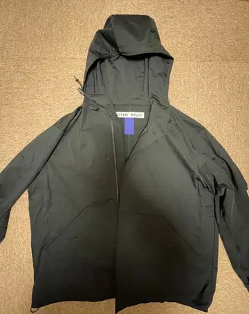 CITEN 블랙 후드 부착 마운틴 후드티 M