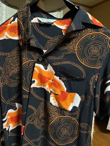 Styled by Originals M 금붕어 패턴 하와이안 셔츠