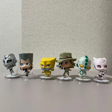 죠죠의 기묘한 모험 캡슐 피규어 컬렉션 6개 세트