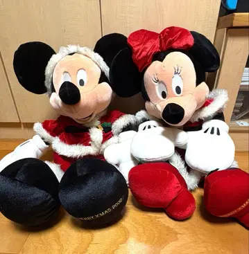 [레어] 디즈니 봉제 인형 크리스마스 2002 미키미니