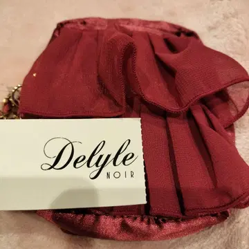 Delyle NOIR 와인 레드 파우치 프리 사이즈