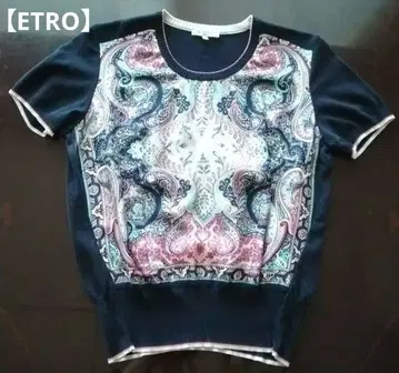 [ ETRO ] 에트로 니트 반팔 블랙 계열