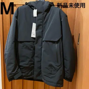 유니클로 J 하이브리드 다운 오버 사이즈 파카 M 사이즈 다크 그레이