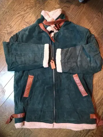 [산토리 HOPS] 다크 그린 가죽 자켓 LL