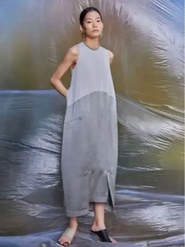 UN3D. 코쿤 슬리브 원피스