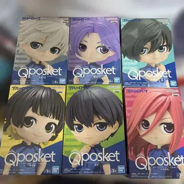 블루 록 Qposket 피규어 A 컬러 6체 세트
