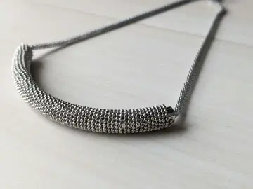 실버 메탈 초커 조절기 포함