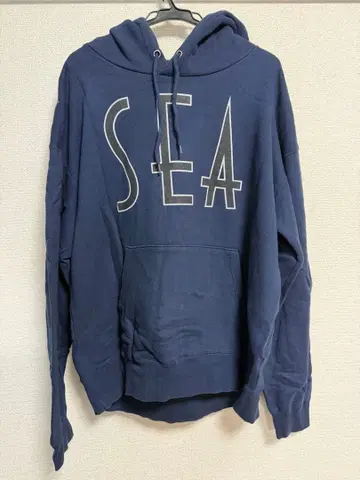 WIND AND SEA 네이비 후드티