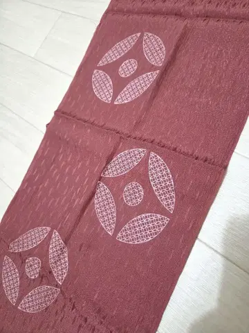 탁한 로즈 오비 장식 천 칠보 새상품