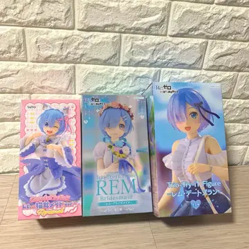 [미개봉품] Re: 제로에서 시작하는 이세계 생활 렘 피규어 3체 세트