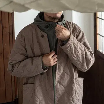 nest Robe CONFECT / 코튼 라미 퀼팅 블루종