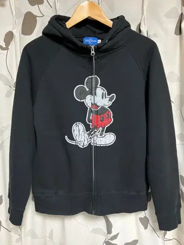 [디즈니] 후드티 보아 속기모 귀 달린 블랙 M 블랙