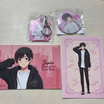 헤타리아 일본 캔뱃지 브로마이드