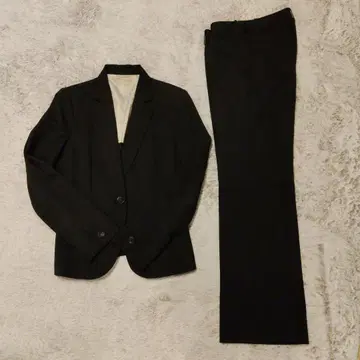 블랙 스트라이프 비즈니스 정장 상하의