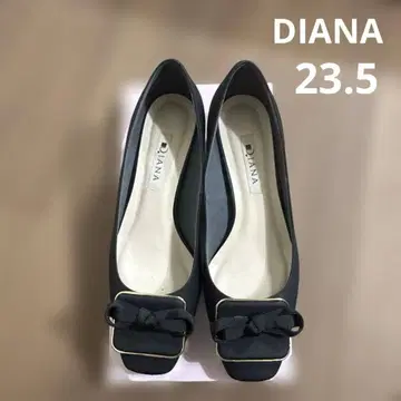 DIANA 블랙 리본 포함 펌프스 23.5cm