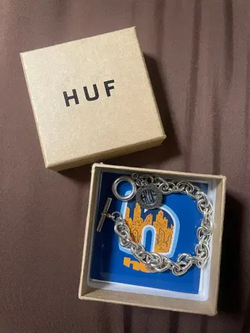 HUF 실버 체인 팔찌