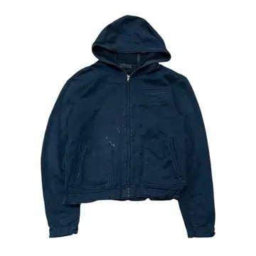 질샌더 아카이브 프론트 페인트 지퍼 후디