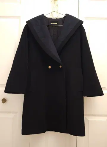 빈티지 일본제 체스터 코트 라무 캐시미어 큐프라