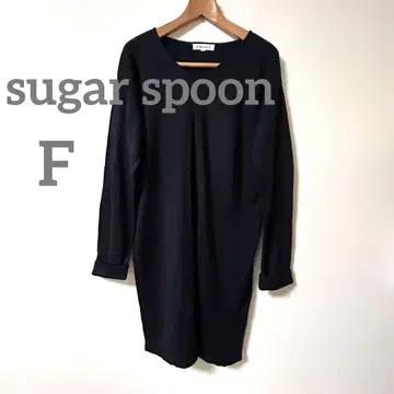 sugar spoon 네이비 V넥 원피스