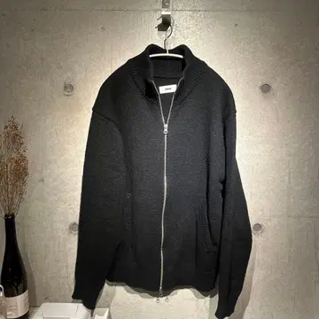 SINSS 집업 하이넥 니트