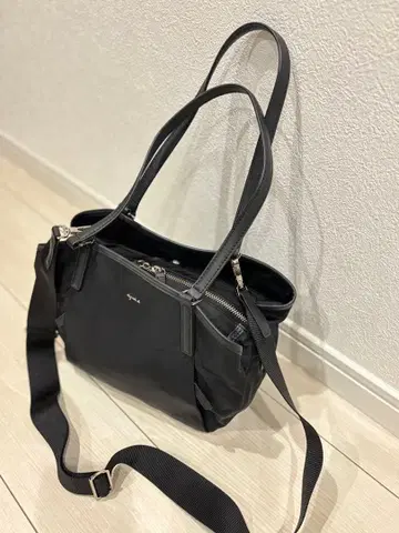 애니에스b 컨디션 최상 블랙 나일론 2WAY 숄더백