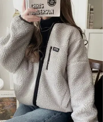 [ 미사용 새상품 ] Java 리버서블 보아 블루종