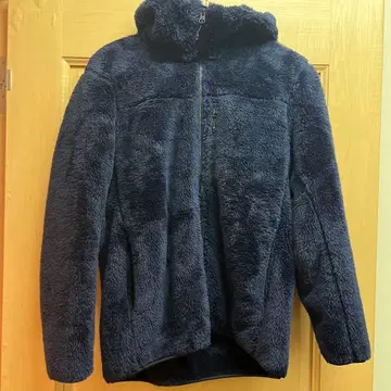 유니클로 방풍 아우터 퍼 플리스 풀 집업 후드티 (긴팔) 네이비 M