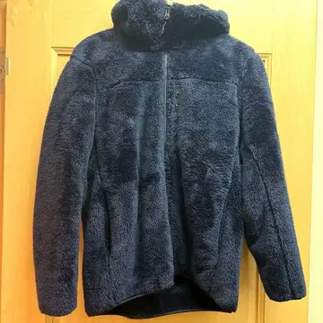 유니클로 방풍 아우터 퍼 플리스 풀 집업 후드티 (긴팔) 네이비 M