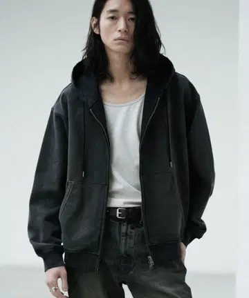 HEAVY OZ 더블 집 파카 블랙 계열 S