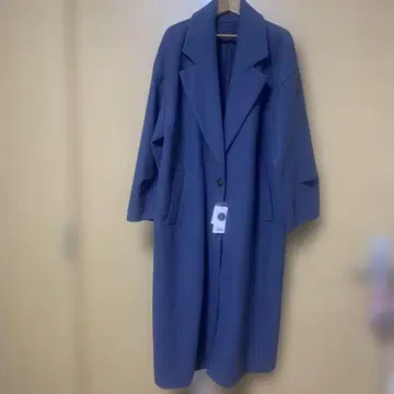M 사이즈 다크 블루 롱 코트
