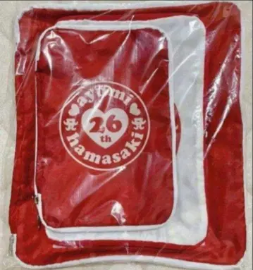 하마사키 아유미 트래블 파우치 3개 세트 (RED) 새상품