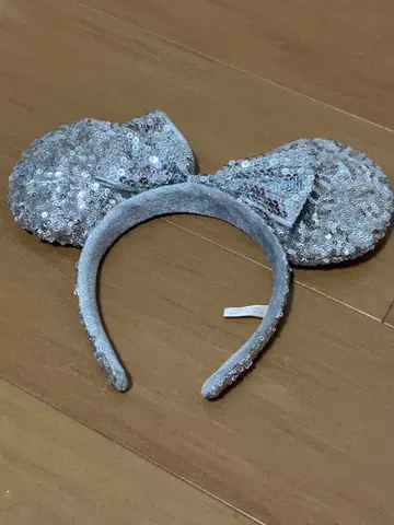 미키 귀 머리띠 실버