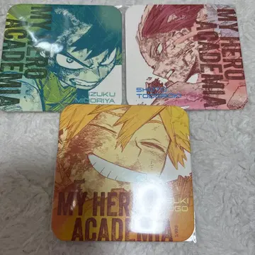 나의 히어로 아카데미아 히로아카 아트 코스터 미도리야 바쿠고 토도로키