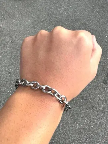 실버 만텔 팔찌 뱅글