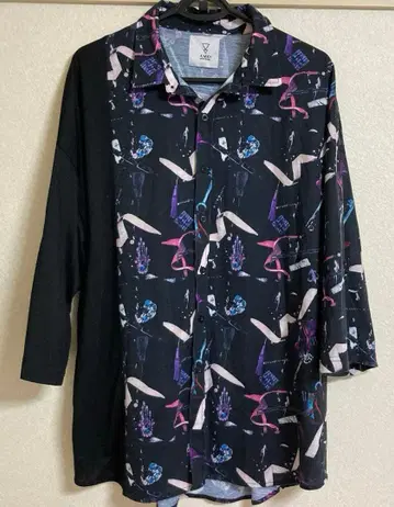 유니크한 그래픽 프린트 셔츠