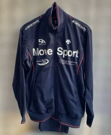 DESCENTE Move Sport 저리 상하의 세트 네이비