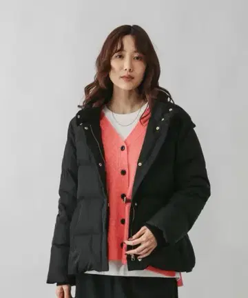 글로벌 워크 우츠쿠 실루엣 발수 다운 블루종 블랙