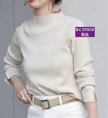 [ 새상품 ] B.C STOCK 소우바리 긴팔 하이 게이지 니트