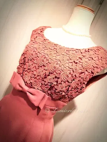 고급 엘레강트 원피스 + 스캘럽 컷 볼레로 포함 도쿄 블라우스