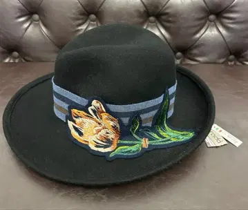 남성용 여성용 펠트 햇 자수 이탈리아제 새상품 스텟슨을 좋아하는 분께