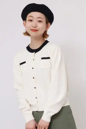 CHILD WOMAN 하이 트위스트 코튼 가디건