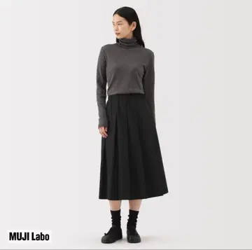 무지 라보 muji labo 플리츠 스커트 M