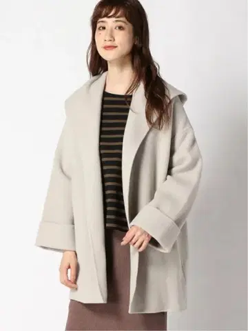 후드 부착 그레이(그레이지) 코트