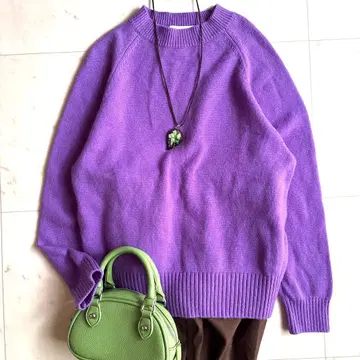 새상품급 워셔블 뷰티앤유스 울 캐시미어 천축 니트 스웨터 F