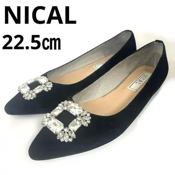 NICAL 니카 비쥬 스틸레토 펌프스 컨디션 최상 블랙 22.5cm