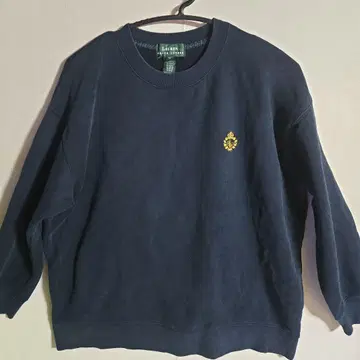 랄프 로렌 짙은 네이비 맨투맨 남성용 M~L