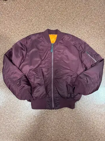 버건디 MA-1 플라이트 자켓 80s 와인 레드