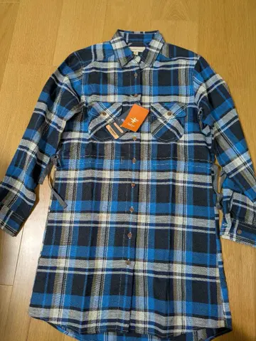 FOXFIRE 여성용 M 플란넬 셔츠 롱 셔츠 체크 셔츠 원피스