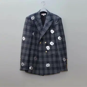 MASUGLEN PLAIDTAILORED JACKETCHARCOAL 46