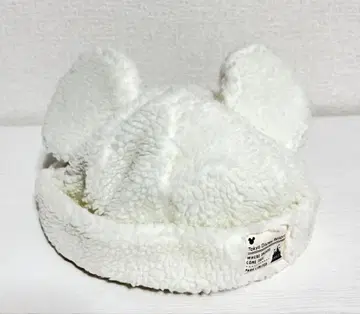 디즈니 미키 복슬복슬 보아 햇 팬캡 화이트